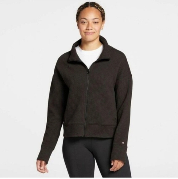 CALIA by Carrie Underwood Jackets & Blazers - Calia Women's Bubble Cloud Black Zip-up Jacket M